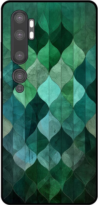 Smartphonica Telefoonhoesje Geschikt voor Xiaomi Mi Note 10 / 10 Pro met groene bladeren opdruk - TPU backcover case green leafs design geschikt voor Xiaomi Mi Note 10;Xiaomi Mi Note 10 Pro