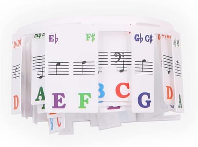 Verwijderbare Notenlabels voor 61 Toetsen Piano en Keyboard