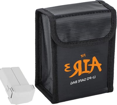 Batterij Veiligheidstas - Opbergdoos Beschermer - Veilig Batterijen Opslaan - Brandwerend Materiaal - 133 x 82 cm - Zwart