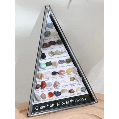 36 stuks Edelsteen Kwarts Kristal Chakra Genezende Stenen Plus Kristallen Collectie Zeshoek Rozenkwarts Edelstenen Ideaal Voor Medicatie Slaapkamer Decoratie