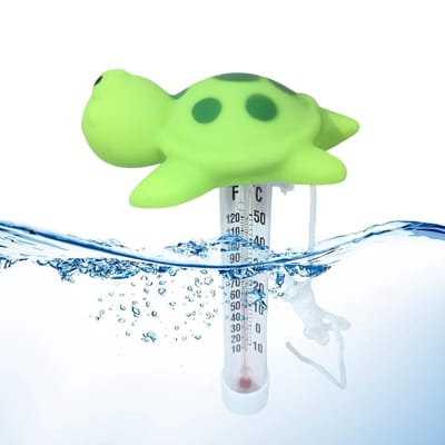 Zwembad Thermometer - Spa Thermometer - Water Temperatuur Meten - Makkelijk Afleesbaar - 15 cm - Wit