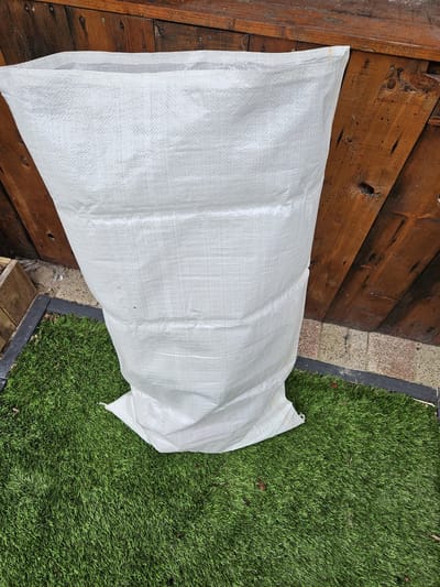 Puinzakken met plastic inlijner