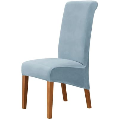 XL Grote Maat Slee Rug Stoelhoes Eetkamer Luxe Fluweel Sofa Stoelhoes Keuken Bureau Stoelhoezen Verstelbaar 1pc