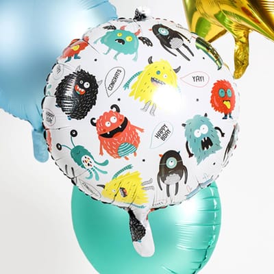 Folat - Folieballon Verjaardag Monsters - 45 cm
