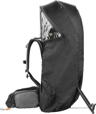 Draagzak Regenhoes - Wandelhoes Baby - Bescherming Buitenshuis - Verstelbare Ventilatie - 290 g - Zwart