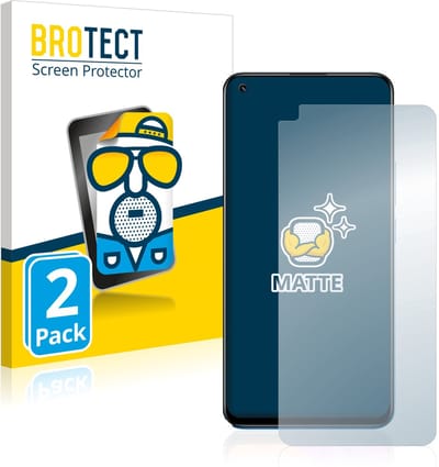 BROTECT - Screenprotector voor realme 8 - Folie Beschermfolie matte 2 Stuks