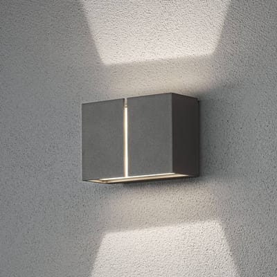 Konstsmide Wandlamp Pavia Led 12w 230v 17 Cm Aluminium Grijs