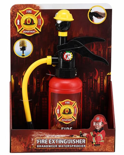 Brandblusser Waterpistool – Brandweer Watersproeier voor Kinderen – Speelgoed Blusser met Slang – 36 cm – Rood/Geel