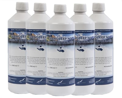 Handzeep No Scent, No Colour 500 ml - set van 5 stuks - Voordeelverpakking