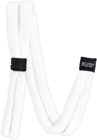 Brillenketting Katoen - Brilkoord Verstelbaar - Veilig Bril Dragen - Zachte Katoen Stijl - 35-65cm Verstelbaar - Wit