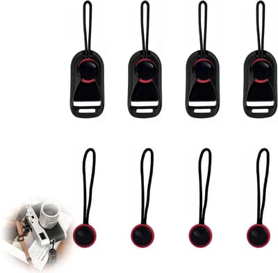 Riemconnector Set - Camera Bevestiging - Snelle Camera Wissel - Universele Pasvorm - 4 Stuks - Zwart