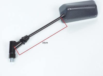 Gekke achteruitkijkspiegel links voor Auto New Formula lang carbon M10 Gloednieuw