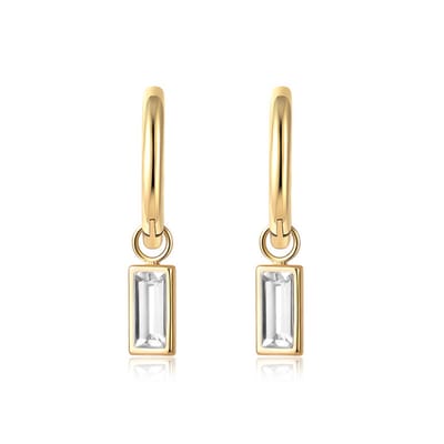 Oorringen Crystal | Stainless Steel