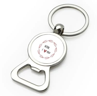 Akyol - sister i love you flesopener - Zus - de liefste zus - verjaardagscadeau - verjaardag - cadeau - cadeautje voor zus - zus artikelen - kado - geschenk - gift - 9 bij 3 cm