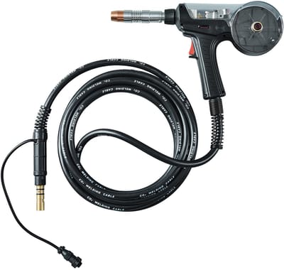 200 A Spoelpistool met 20 Voet Kabel, Compatibel met Hobart Ironman 240 Mig Lassers, Geschikt voor 0,030“ En 0,035” Fluxkern/Massieve/Aluminium Lasdraden