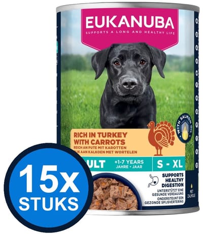 15x Eukanuba - Life Care Dog Wet Adult Turkey & carrot - Hondenvoer Natvoer - 400 g