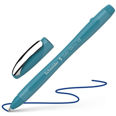 Schneider balpen - Slider Memo Colour Edition - schrijfbeedte XB - Teal - S-150213