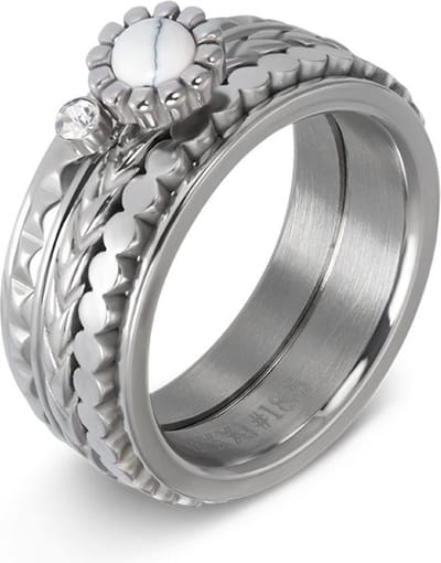 iXXXi invulring Inspired White R05902 Goud, Zilver, Rosé (2MM)