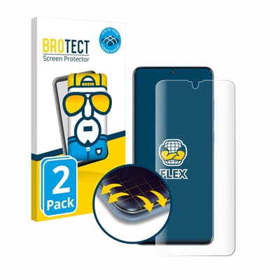 BROTECT - Screenprotector voor Samsung Galaxy S20 Plus - Folie Beschermfolie transparant volledig dekking - 2 Stuks