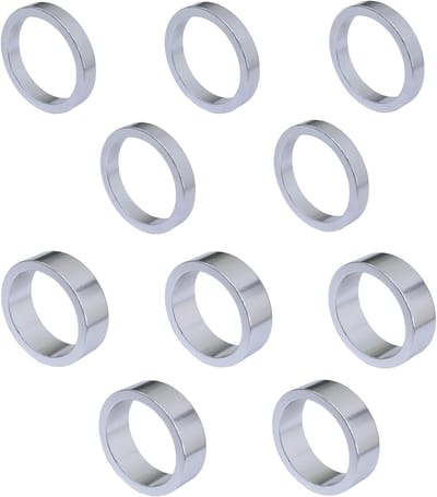 Dailygoods- Fietskop-afdichting Aluminiumlegering - Stuurpen Verlenging - Hoogte Verstelbaar - 10 Stuks - Compatibel met Mountainbikes - Corrosieweerstand - Stuurverhoger