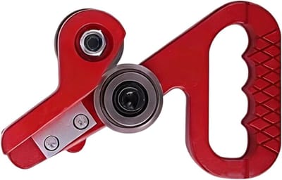 Metaalsnijder - Metaalschaar Plaat - Metaal Bewerken - Dubbelwiel Mechanisme - 30 cm - Rood