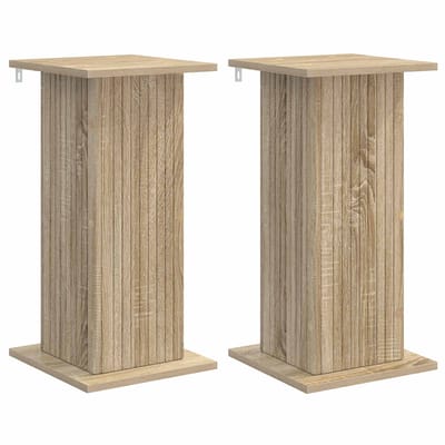 vidaXL - Plantenstand - 2 - st - Sonoma - Eiken - 30,5 - x - 30 - x - 60,5 - cm - Bewerkt - hout