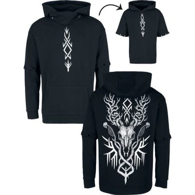 Black Premium by EMP Trui met capuchon - Woodland Spirit - S tot XXL - voor Mannen - zwart