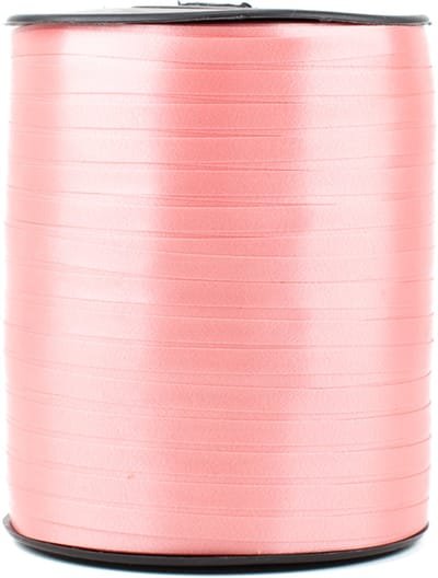 Krullint roze / felroze - 5 mm breed - 500 meter lang - Cadeaulint op rol