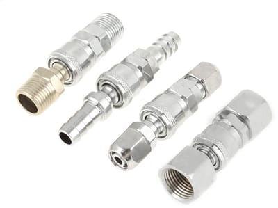 Dailygoods- Luchtslangen 8 Stuks - Snelkoppeling 1/2 Inch BSP - Koppelingsschakelaars - Mannelijke/Vrouwelijke Schroefdraad - Persluchtbuis - Binnendiameter 12-13 mm - Snelkoppelingen