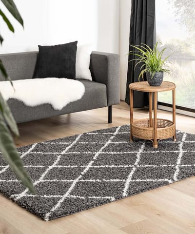 Berber vloerkleed - Habitat grijs/wit 80x150