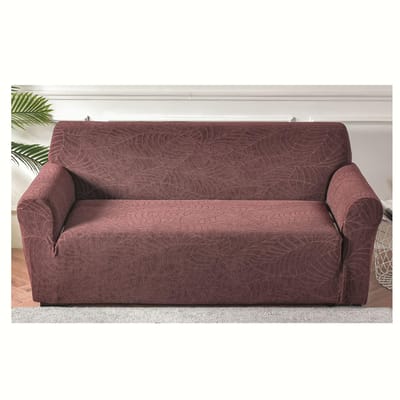 1 stuks Waterdichte Jacquard Sofa Hoes Elastisch Antislip Grote Blad Sofa Overtrek voor Slaapkamer Kantoor Woonkamer Huisdecoratie 1pc Single set gray