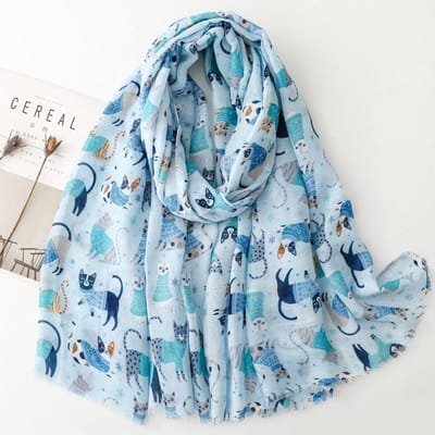Châle Viscose Motif Chien Teckel Chat Douillet Pour Femmes - 180X90Cm Détail Franges Respirant Fin Foulard Enveloppant Automne/Hiver Snood gray