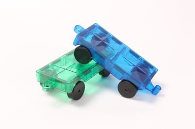 Magna-World® Classic Onderstellen 2-delig - Magnetic Tiles - Magna Tiles - Magnetisch Speelgoed - Magnetische Tegels - Speelgoed voor 3 t/m 12 Jaar