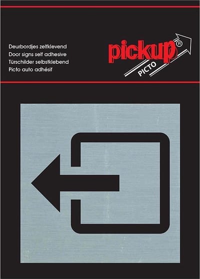 Pickup Route Alulook Alu Picto 80x80 mm - uitgang