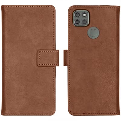 imoshion Luxe Bookcase voor de Motorola Moto G9 Power - Bruin