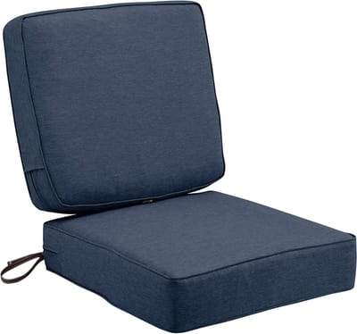 Terraskussen Set - Tuinkussen - Buiten Zitten - Waterafstotend - 25x25x5 Inch - Blauw