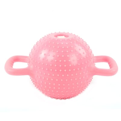 Kettlebell à eau Yoga Remplie d'eau Poignée à double oreille Outil de sport réglable Poids domestique Rose rose