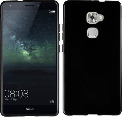Geschikt voor Huawei Mate S hoesje hoesje dark Silicone Case Zwart