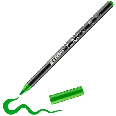 edding-4200 porselein brushpen lichtgroen 1ST 1-4 mm / 4-4200011