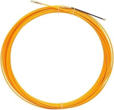 Kabeltrekker - Trekveer Glasvezel trekker - Kabels Trekken - Lage Wrijving - 4mm x 30m - Geel