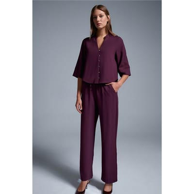 Dames Wijde Crepe Broek