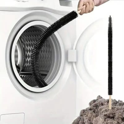 Lange Flexibele Pluizenborstel voor Wasdrogers, Koelkasten & Meer – Pluisvanger - Koelkastspoelborstel - 70 cm – Verhoog de Veiligheid & Efficiëntie