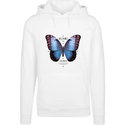 Mister Tee - Become The Change Butterfly Hoodie/trui - XS - Wit