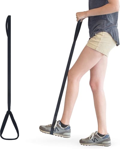 Daity Beensteun van 107 cm met handgrepen en voetlussen – een orthopedisch hulpmiddel voor langdurig gebruik in het dagelijks leven voor mensen met chronische heup-, knie- en mobiliteitsproblemen.