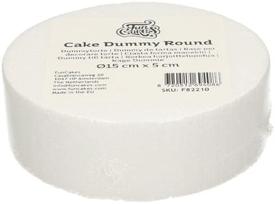 FunCakes Taart Dummy - Piepschuim Blok - Rond - Ø15 cm x 5 cm