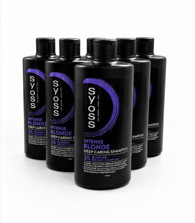 SYOSS Intense Blonde Deep Caring Shampoo 440 ml – Voordeelverpakking 6 Stuks