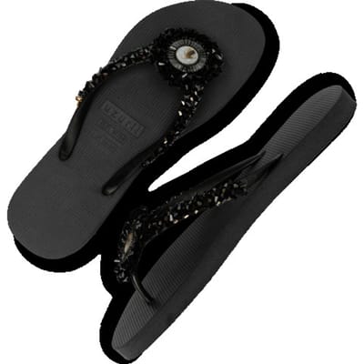 Uzurii | Teenslippers | Dames | Zwart | Maat 39/40