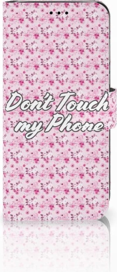 Huawei P20 Lite Portemonnee Hoesje Flowers Pink DTMP