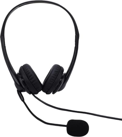 USB Headset - Bedrade Hoofdtelefoon - Heldere Gesprekken - Ruisonderdrukkende Microfoon - 30 mm Drivers - Zwart