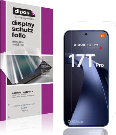 dipos – 4x Beschermfolie geschikt voor Xiaomi 17T Pro | Krasbestendige & heldere Screenprotector Ultra-Thin